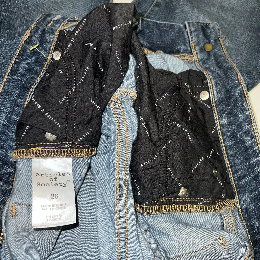 Articles of Society Women's Jeans Size 26  Blue  Dark Wash Skinny Stretch Blue