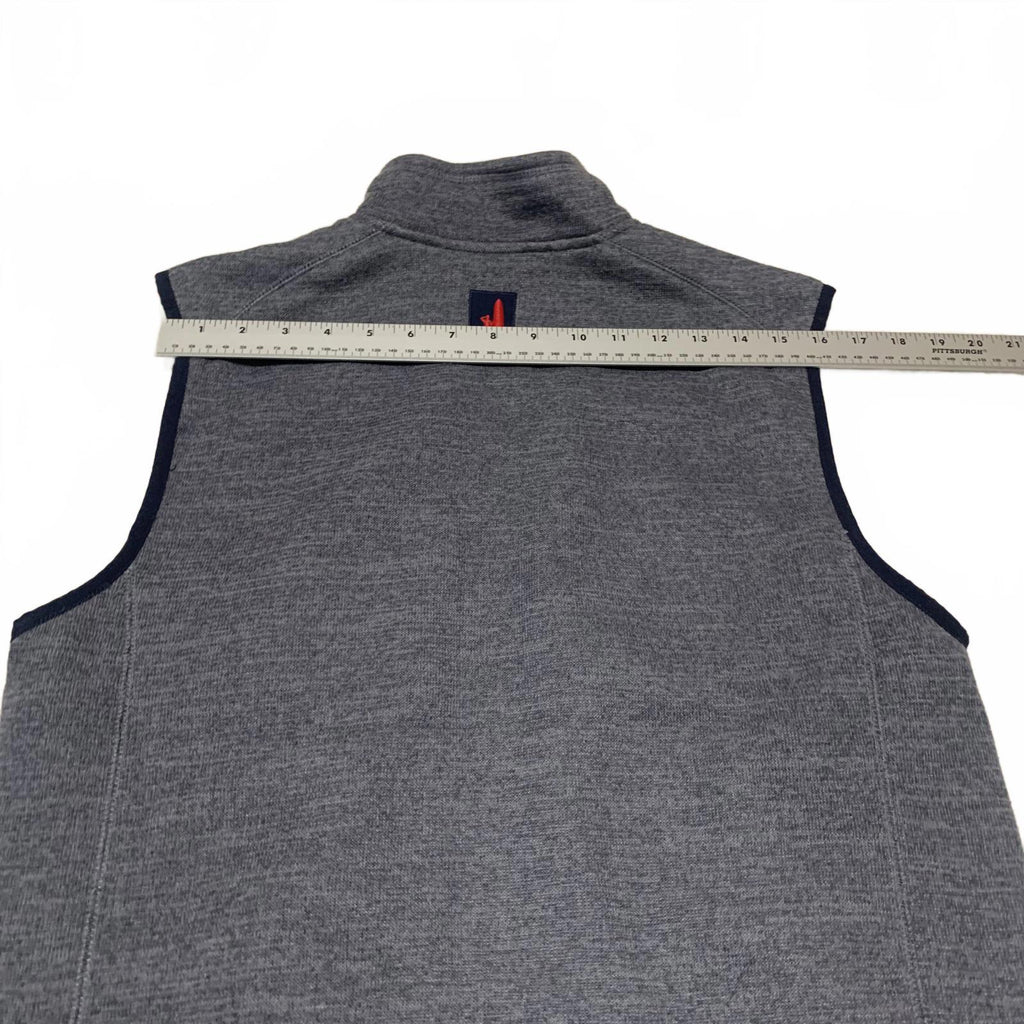 Johnnie-O West Coast Prep Men's Size Medium Grey Fleece Vest