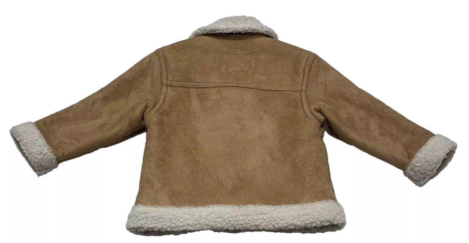 Old Navy Baby Toddler Size 18-24 M Camel Faux Suede Sherpa Coat
