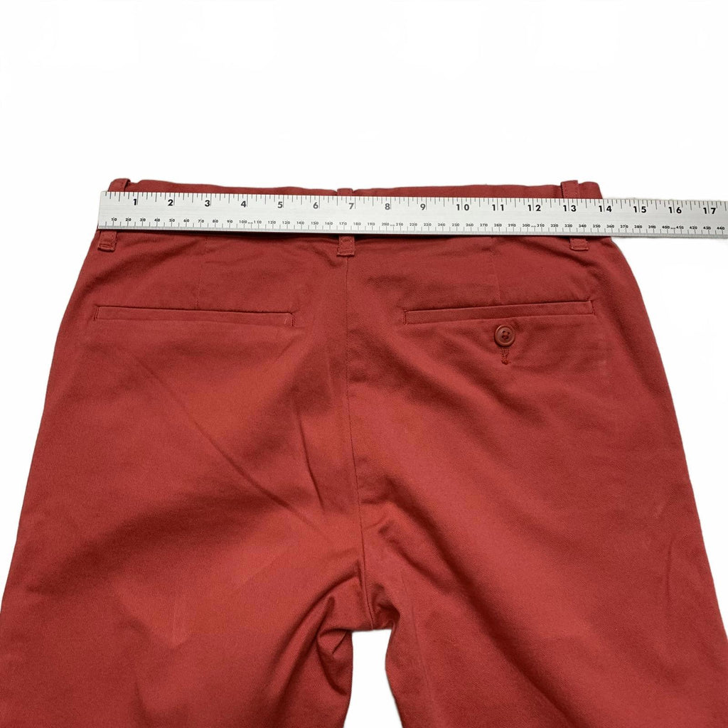 Crewcuts Kids Size 14 Red-Orange Slim Fit Pants Adjustable Waist 28x28L