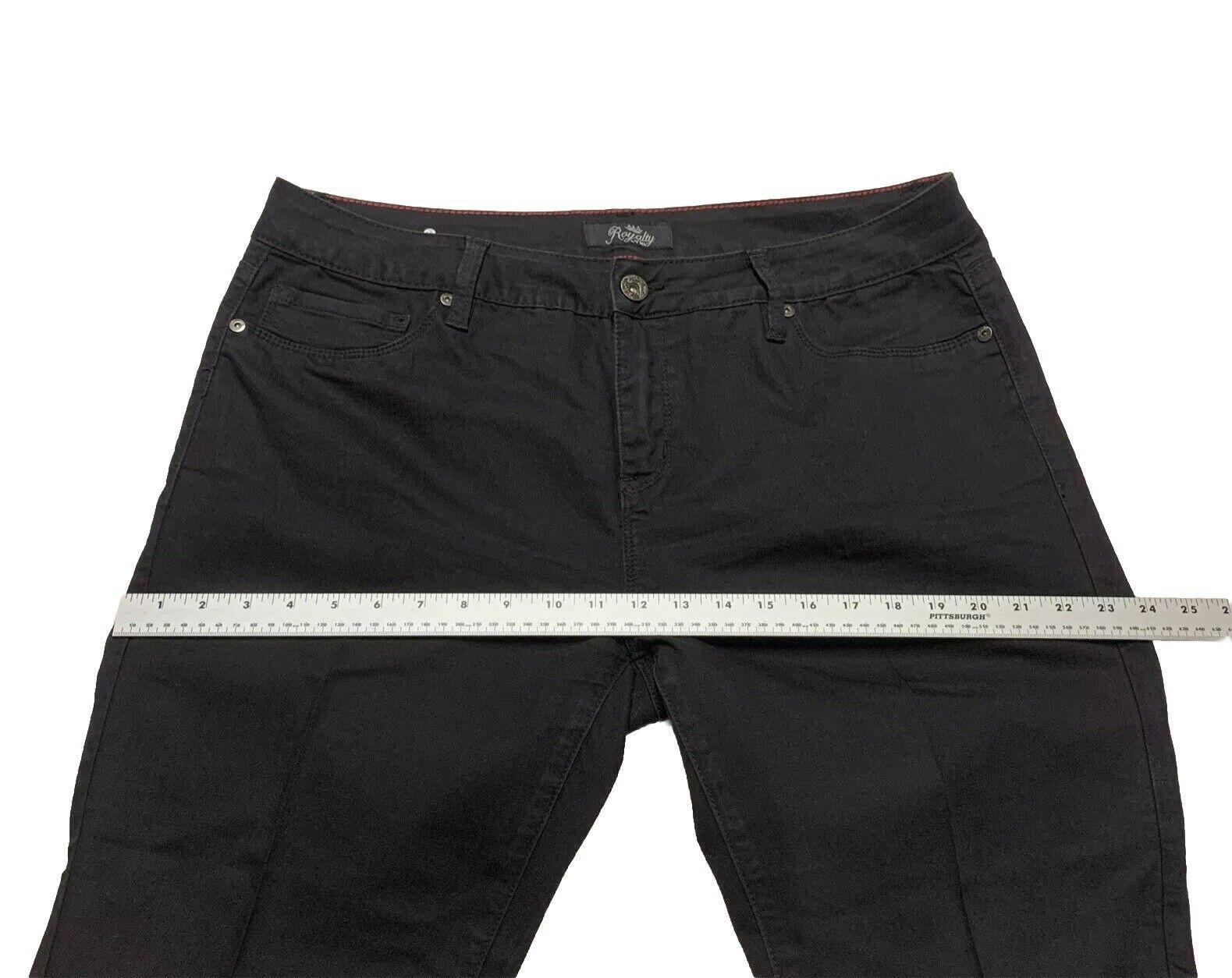 Royalty By YMI Woman Size 16 Cropped Black Jeans Stretch Denim