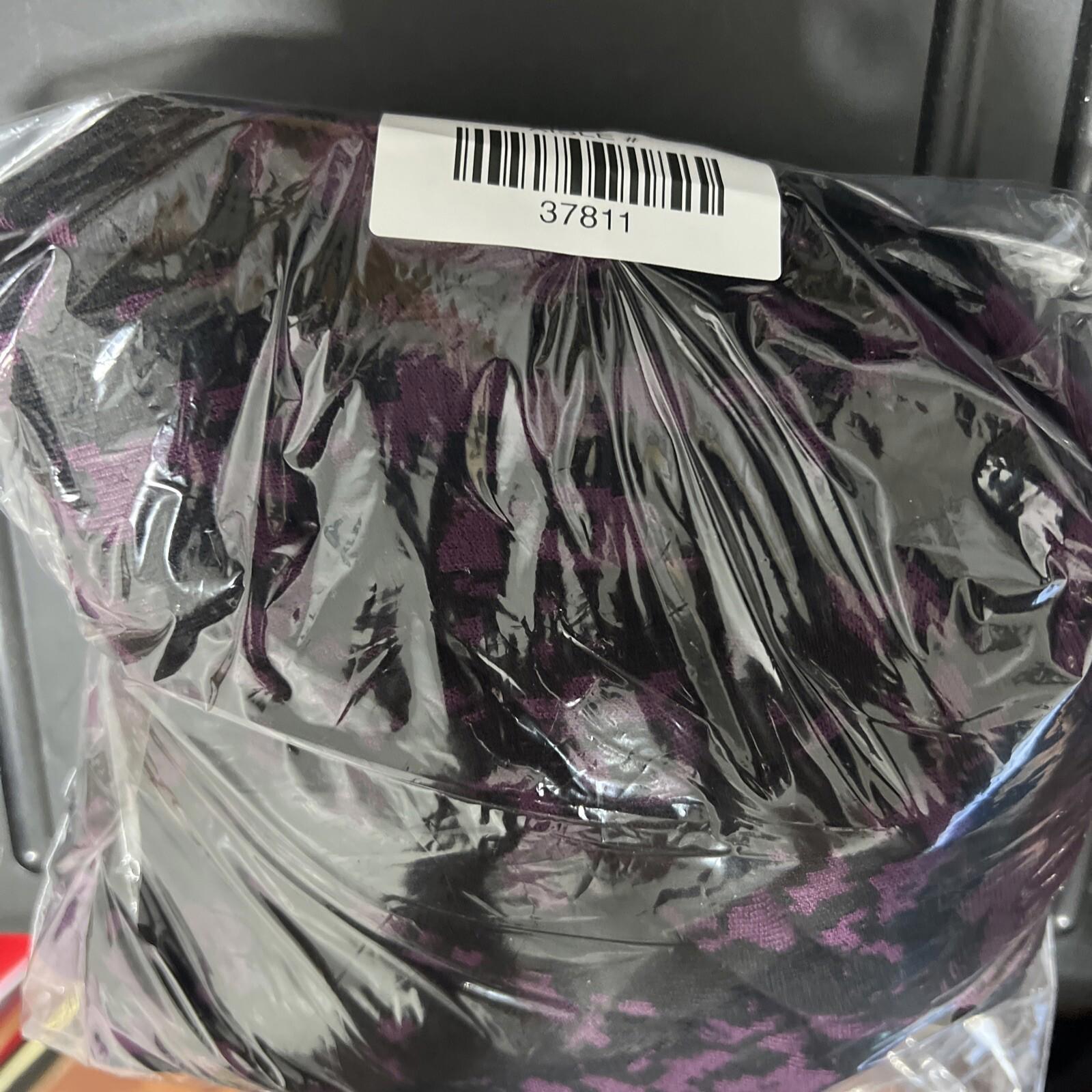Simply Vera Vera Wang Women’s Size S Purple Black Dress Abstract 3/4 Sleeve Knee