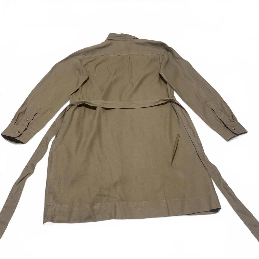 Lauren Ralph Lauren Petite Women's Size Petite Medium Tan Shirt Dress Belt