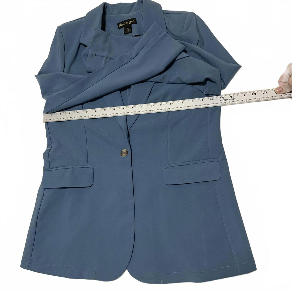 Like an Angel Women's Top Size M Blue Blazer Casual Style Jacket