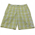 Cobra Puma Golf Mens Sz W 32 Green Plaid Summer Shorts W33.5