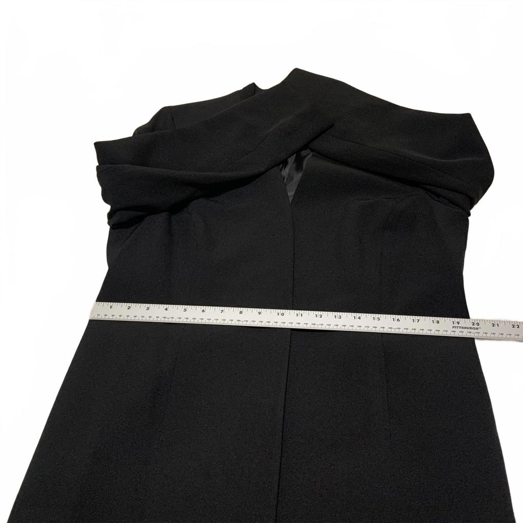 Kasper Women's Black Open Front Blazer Jacket Size 12 Lined Career Work Office