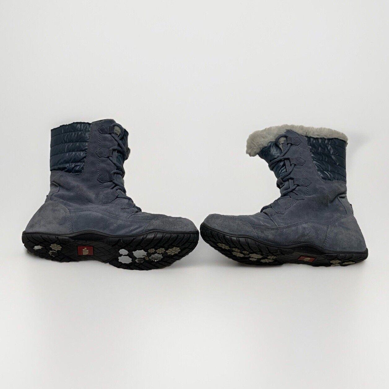 The North Face Women’s Sz 10 Gray Suede Faux Fur Prima Loft Winter Boots