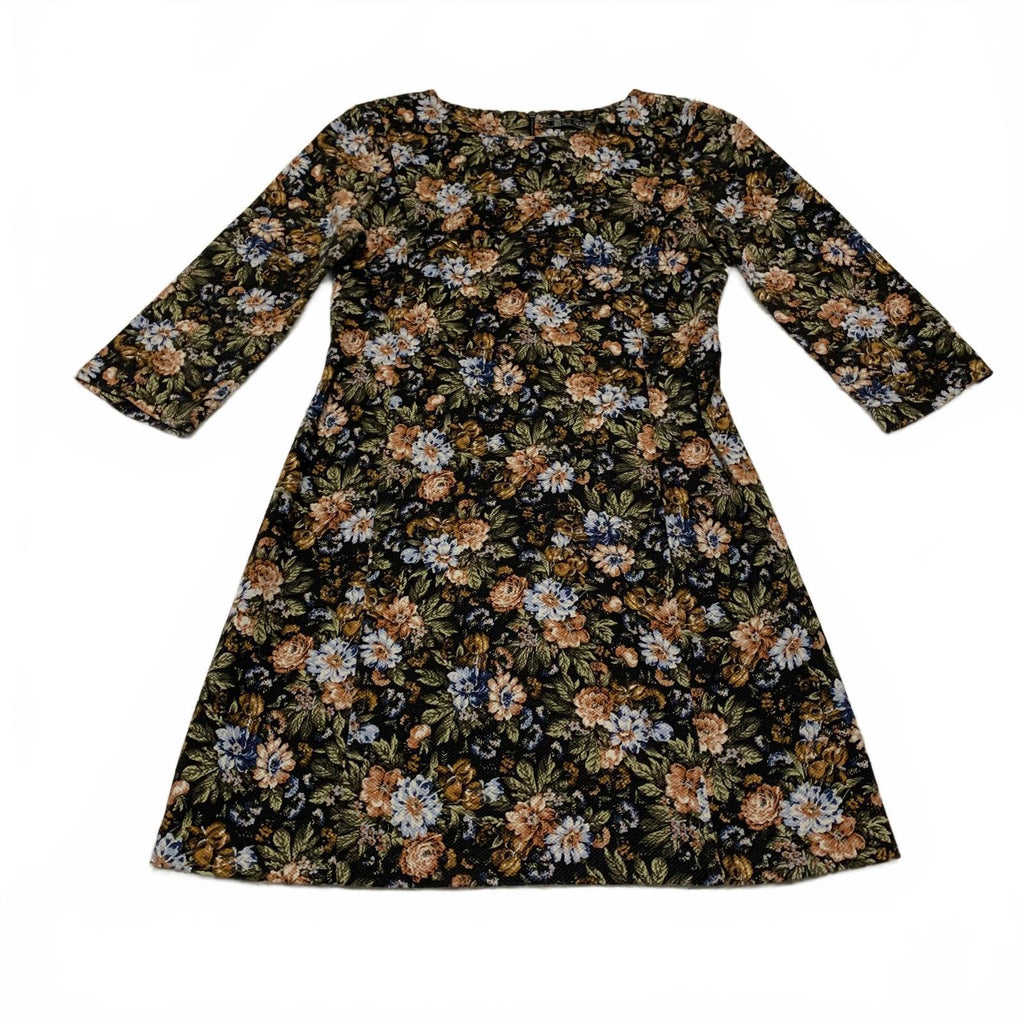 Zara Trafaluc Women's Size S Floral Dress Long Sleeve Y2K Retro