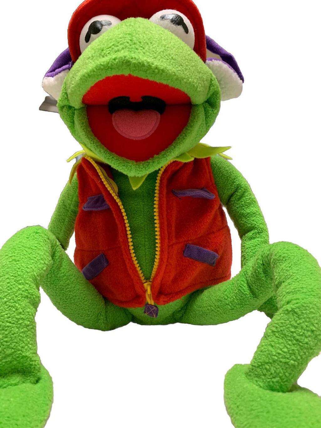 Macy's Muppets Kermit the Frog Frogtographer Photographer Plush 26" No Camera