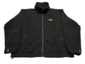 North Face Fleece Sweater Jacket Mens Sz L Black Full Zip Pockets Outdoor Winter