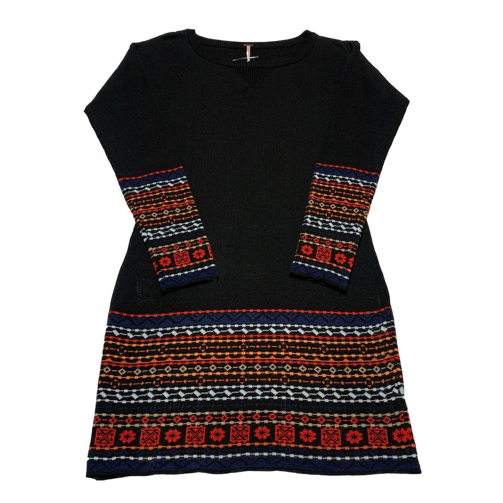 POOF Junior's Small Black Knit Bodycon Midi Dress Stretch Fitted