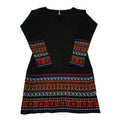 POOF Junior's Small Black Knit Bodycon Midi Dress Stretch Fitted