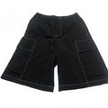Zara Mens Sz Small Black Cargo Shorts Side Pockets W28