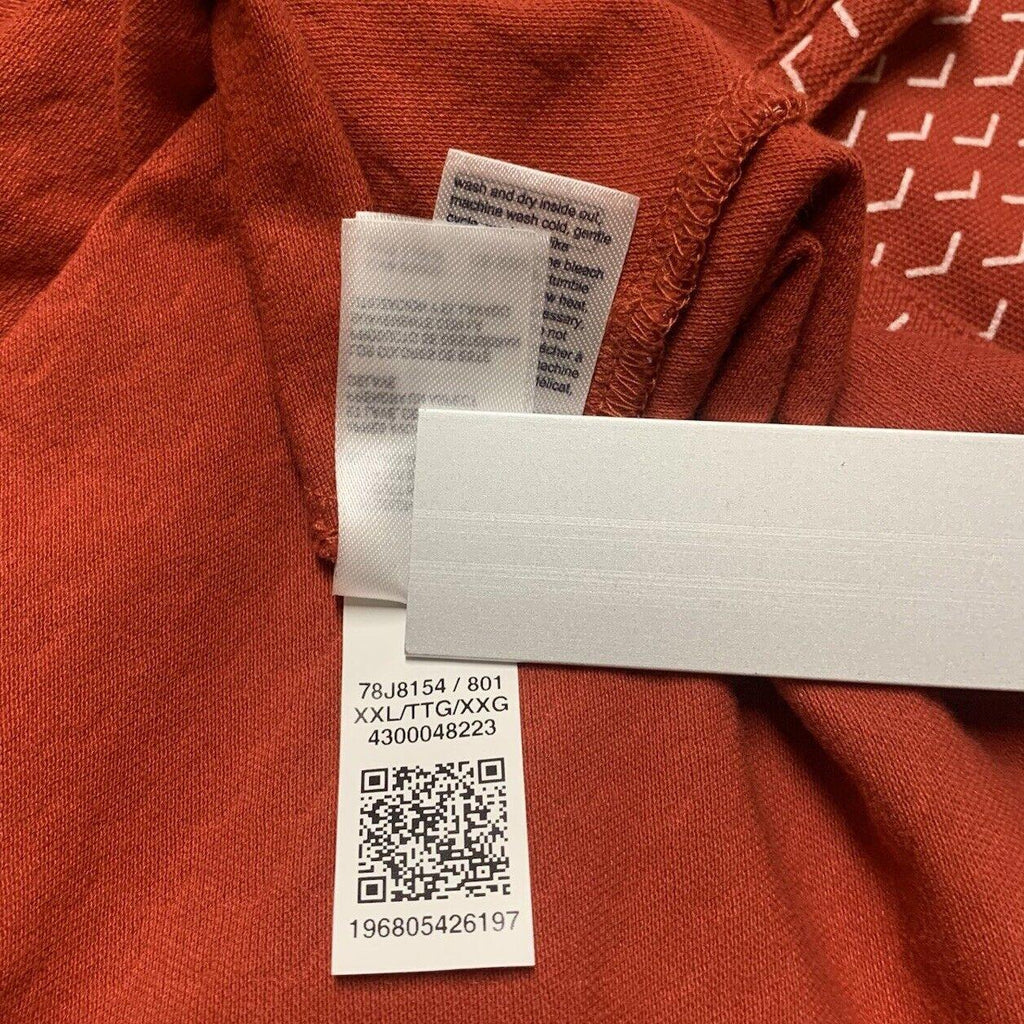 Tommy  Hilfiger Men’s XXL XXG TTG Polo Shirt Red/Orange