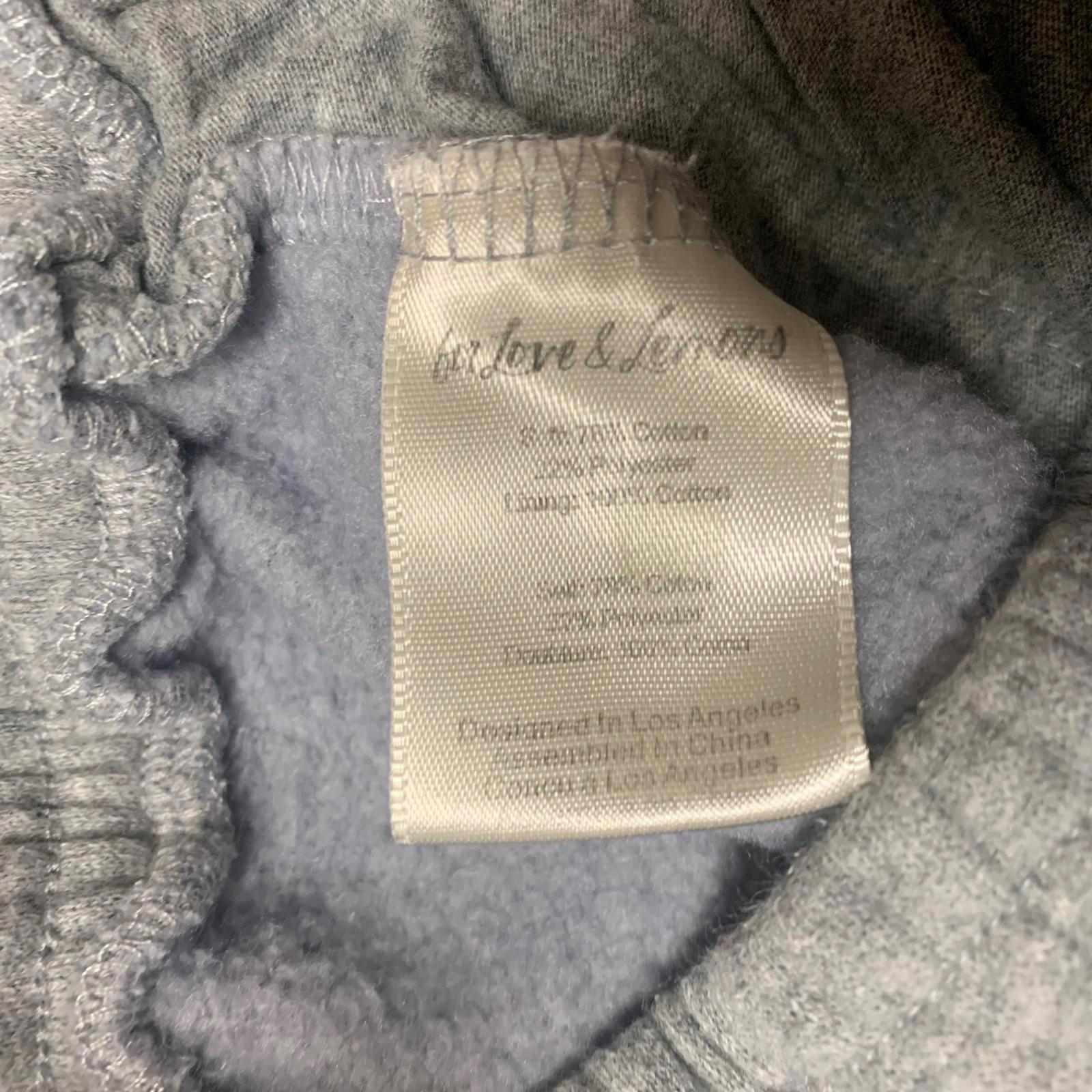 For Love & Lemons Womens Size Large Gray Cropped Jogger Pants