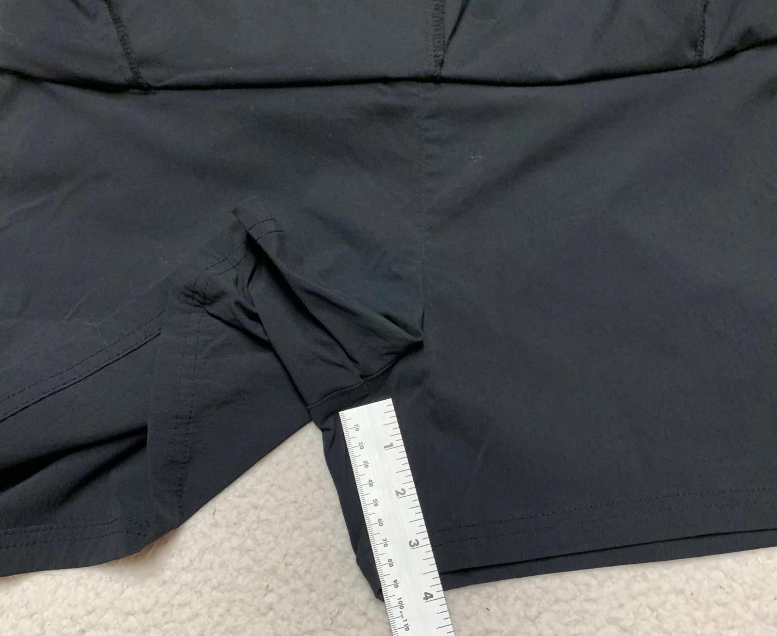 Royal Robbin’s Women's Size 10 Black Skort Skirt with Shorts W33.5 Nylon