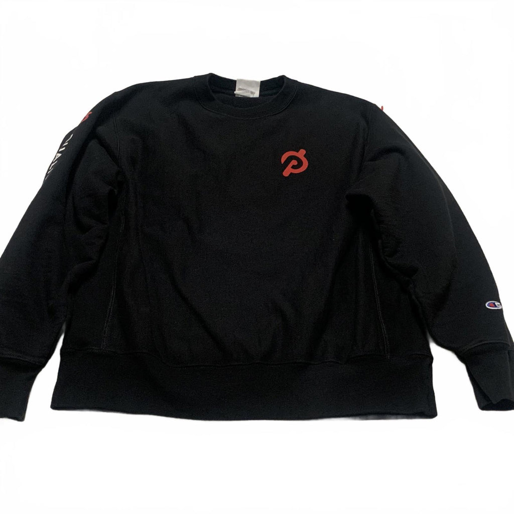 Champion Reverse Weave Sweatshirt Unisex Size Large Black