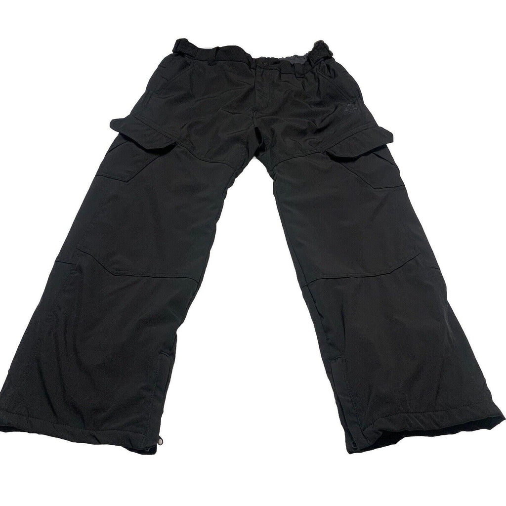 Gerry Snow Ski Pants  Black XL EG Fleece Lined Stretch Pockets Adjustable Waist
