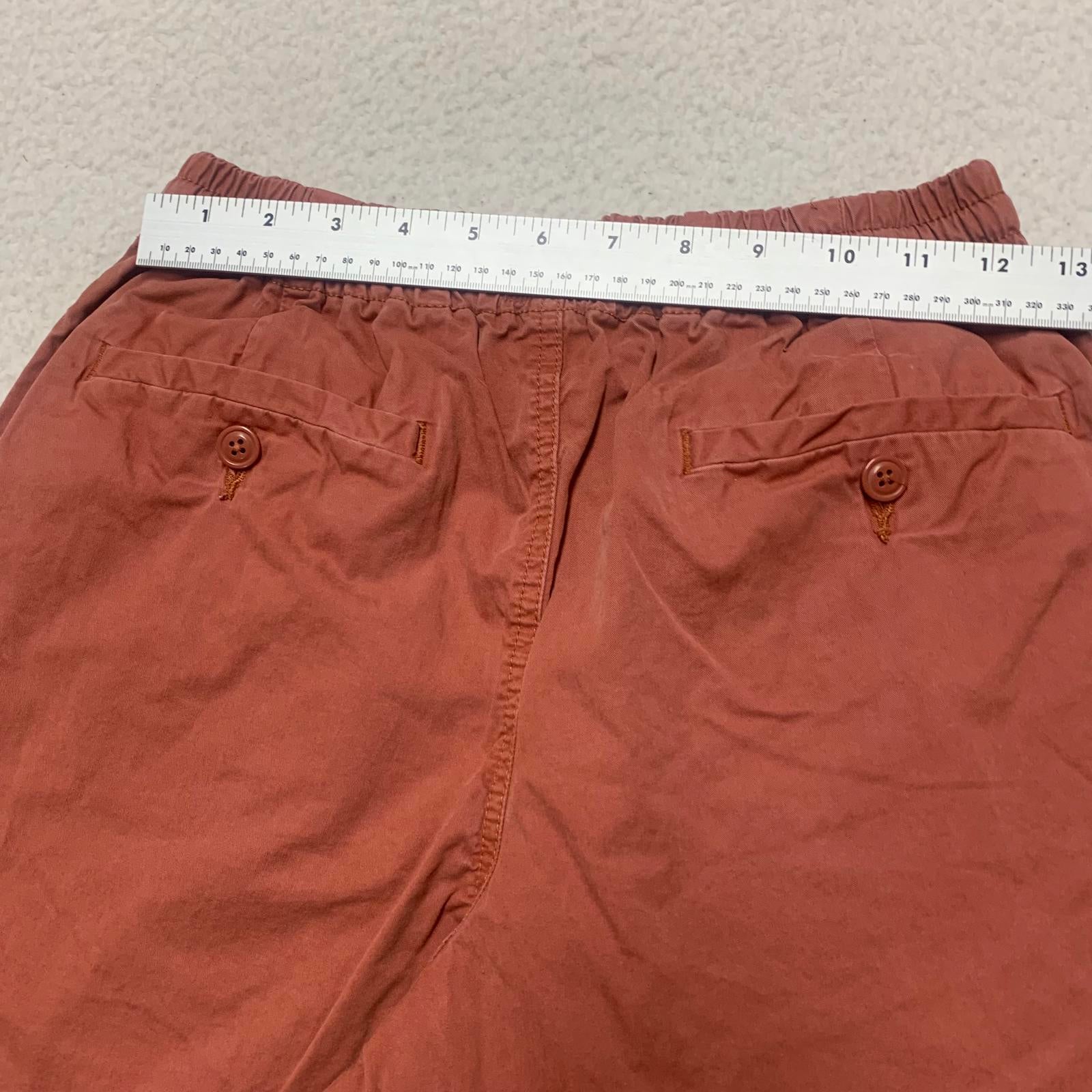 J. Crew Men's XSmall Brick red color Casual Shorts Cotton Pockets W25