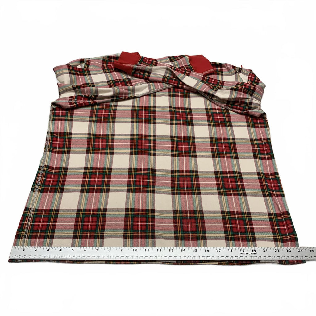 VTG Hanna Andersson Womens Size XXL Red Plaid Long Sleeve Shirt Organic Cotton