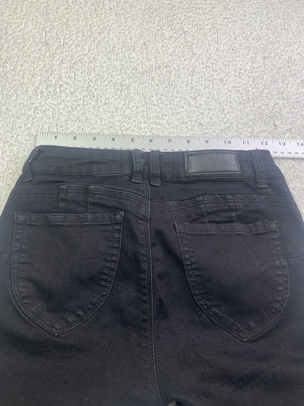 Monkey Ride Jeans Juniors Sz 3/29 Black Skinny  Distressed