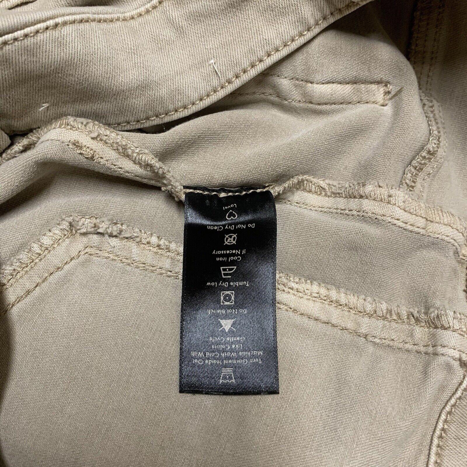 Nic+Zoe Jeans Women’s Size 32 Tan  Patch Front Pocket Beige