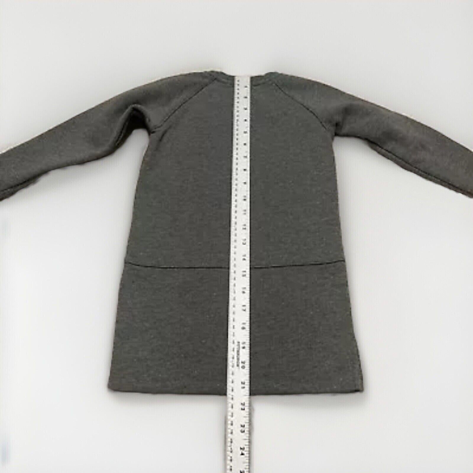 Chipie Girls Size 6 Heather Gray Fleece Sweatshirt Dress Scottish Dog Glitter