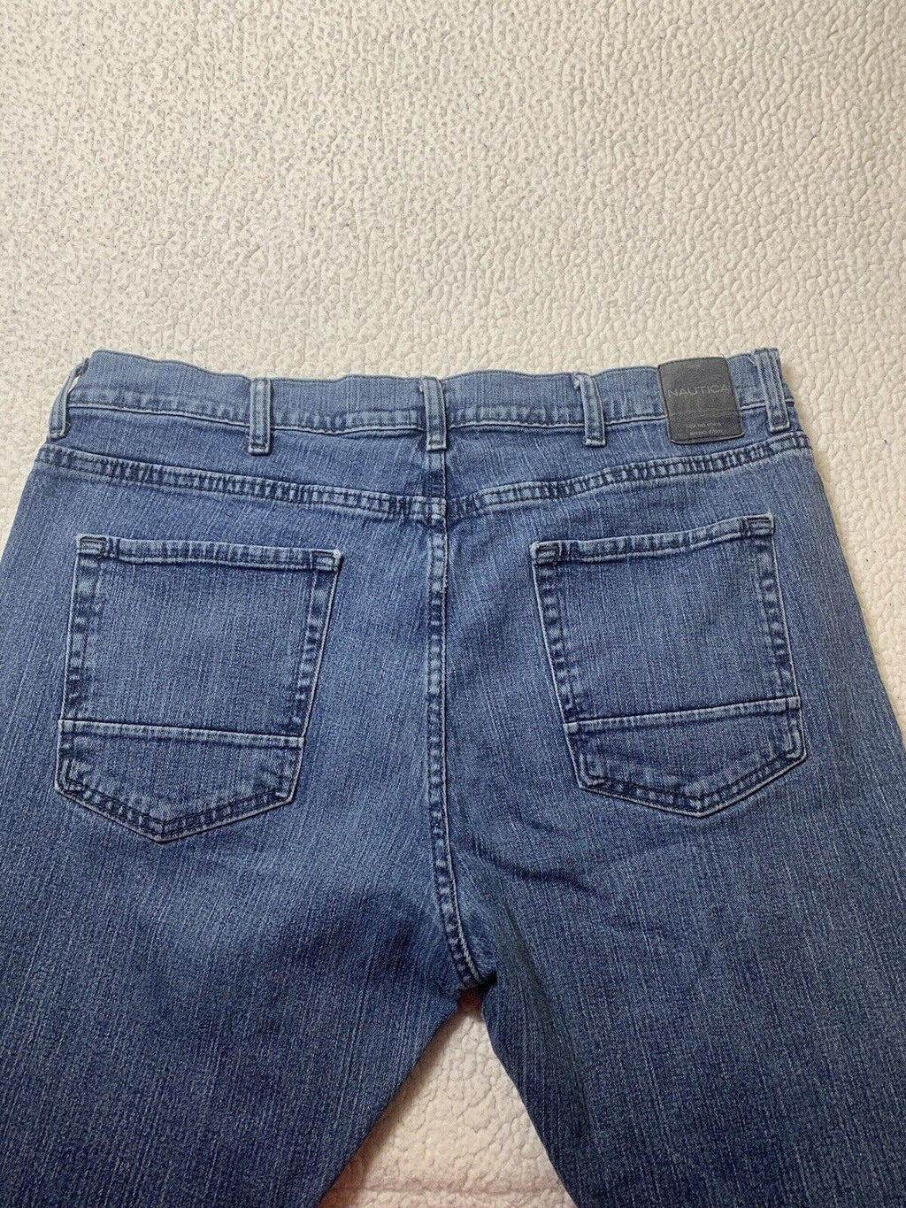 Nautica Jeans Men’s Size W38 32L Relaxed Fit Blue Stretch