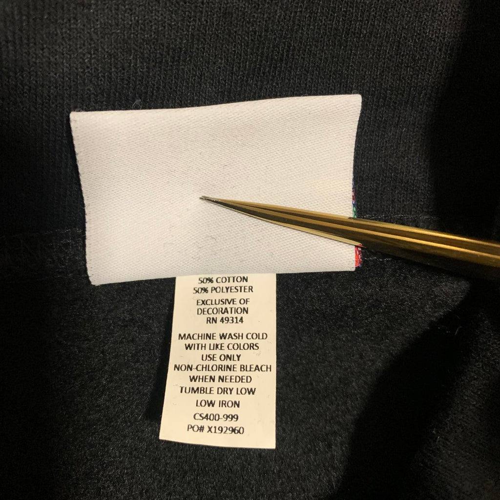 Champion Eco Authentic Men’s Team Pyramid Size L Black Quarter-Zip Sweatshirt