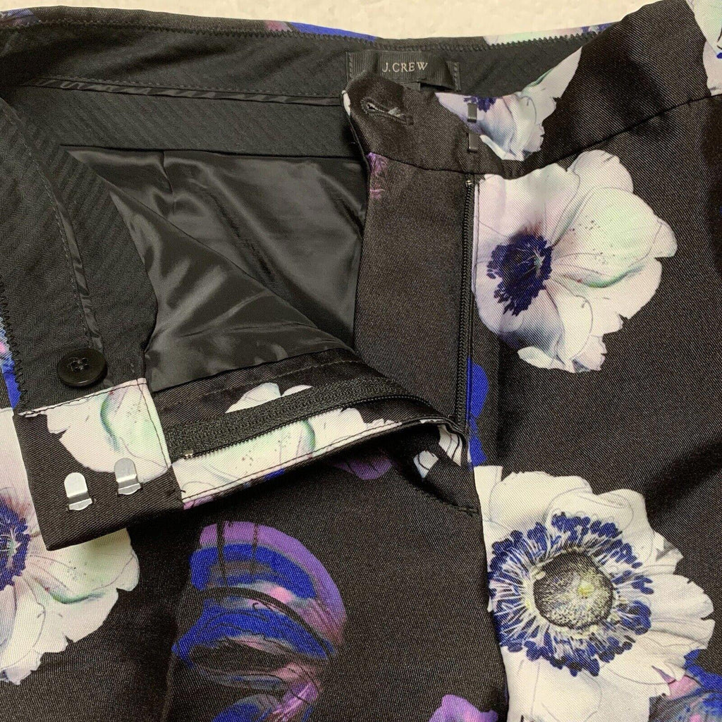 J. Crew Women's  Pants Size 00 Floral Poppy Print Cropped