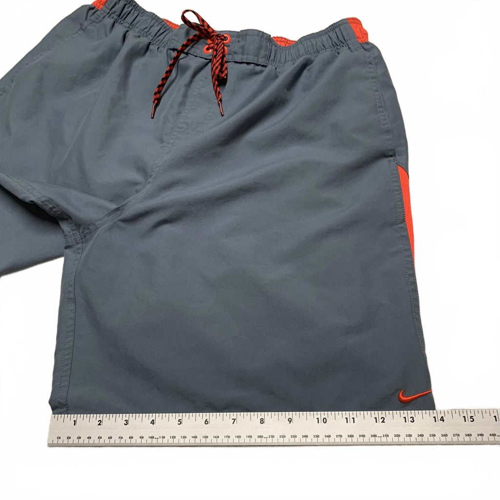 Nike Men's Sz XL Gray & Orange Swim Shorts