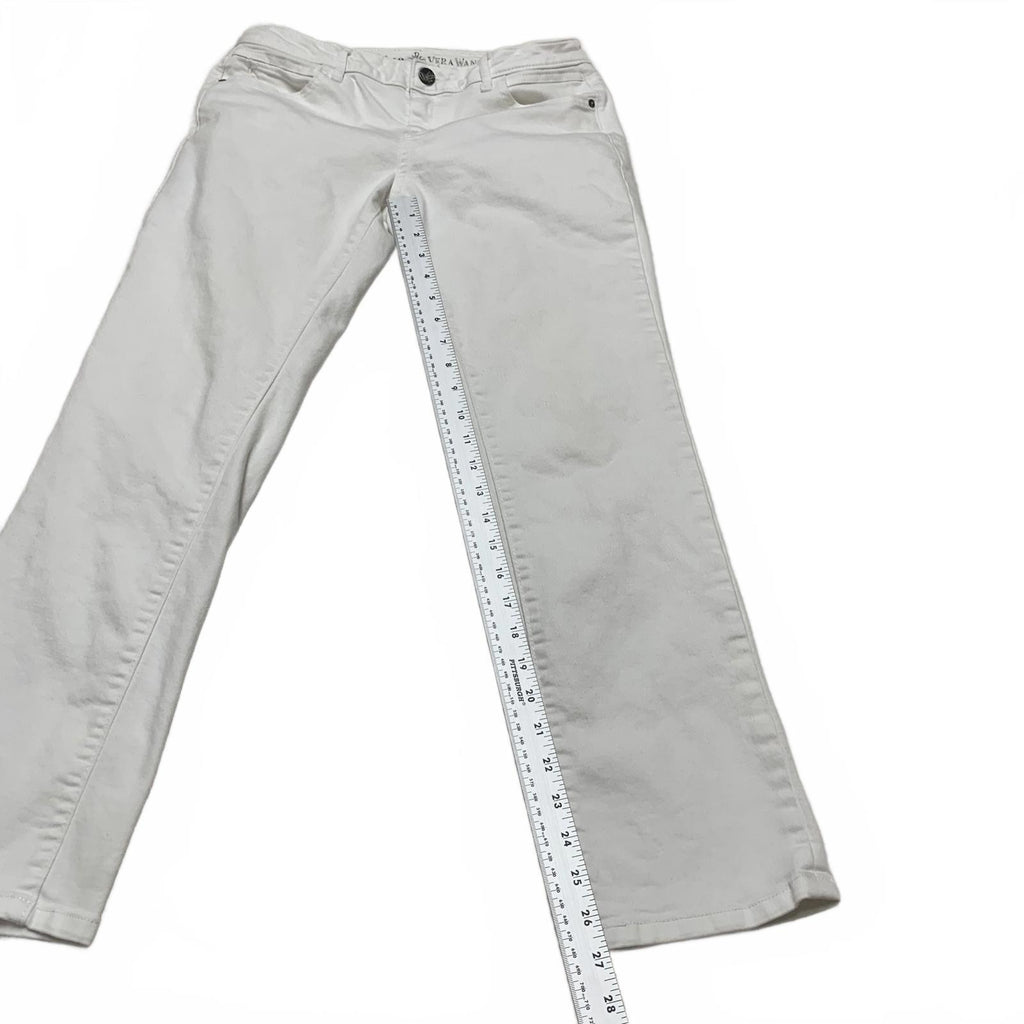 Simply Vera Vera Wang Womens Size 4 White Capri Pants