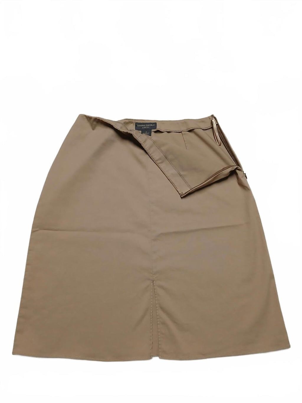 Banana Republic Womens Sz 2 Beige W28 Stretch Mini Skirt