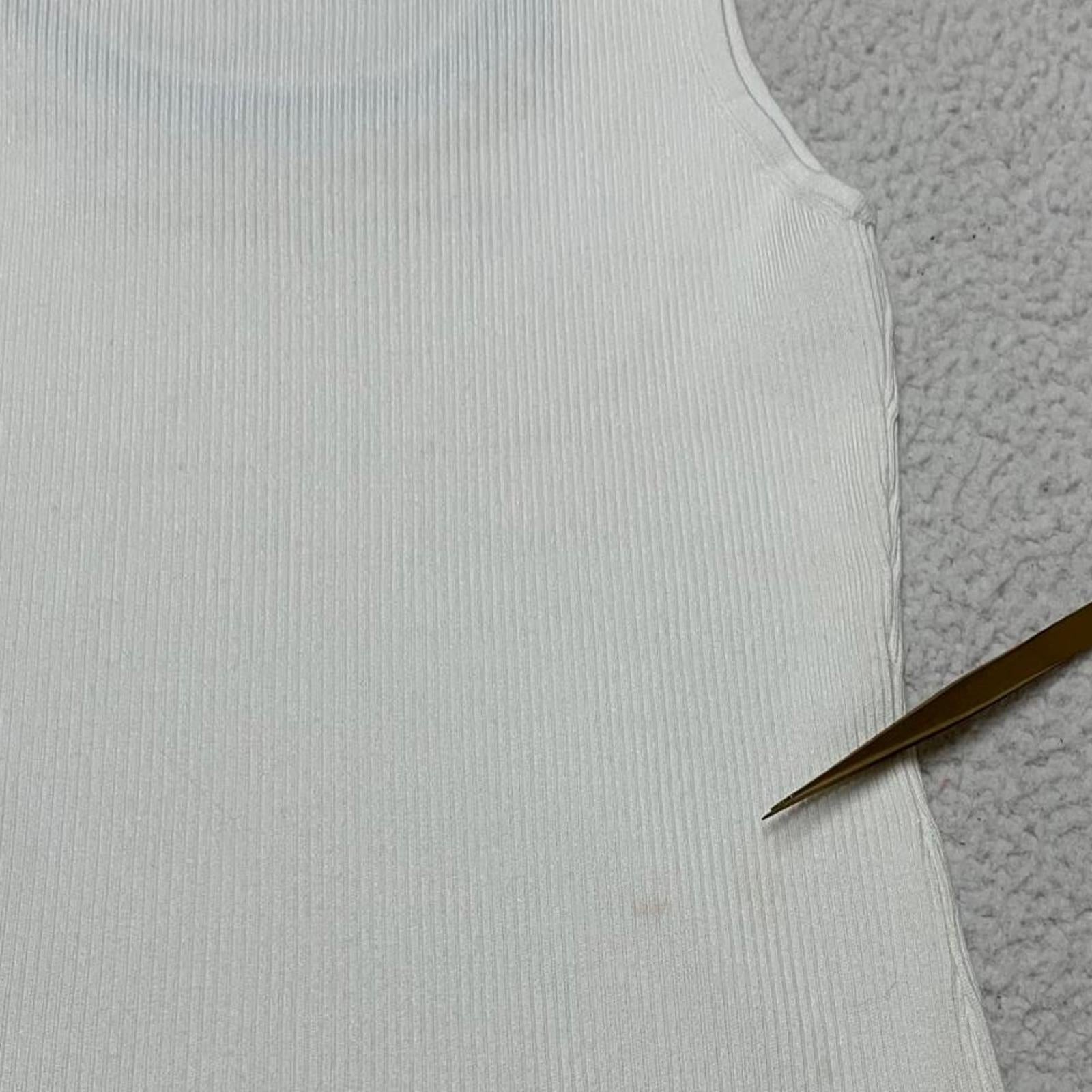 Ruby Rd. Womens Size XL Petite White Ribbed Knit Tank Top Decorative Neckline