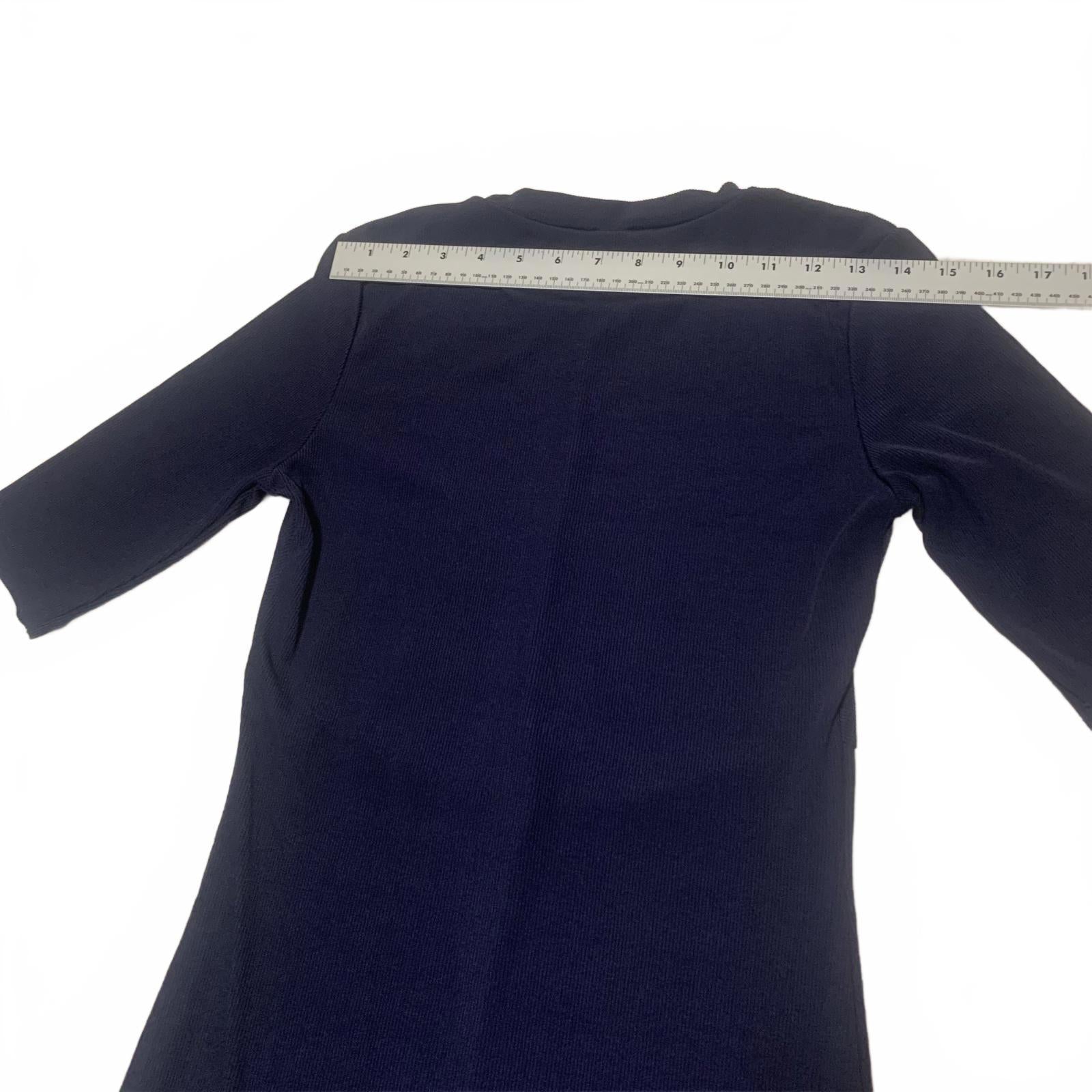 H&M Womens Size Medium Navy Blue Mid-Length Dress Half Sleeves