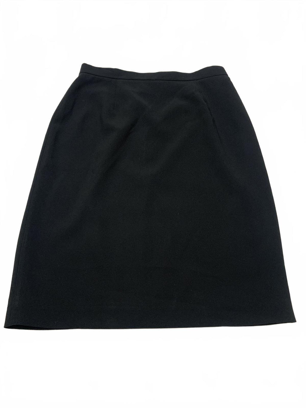Vintage Jones New York Platinum Womens Sz 12 Black Pencil Skirt W30