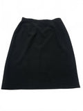 Vintage Jones New York Platinum Womens Sz 12 Black Pencil Skirt W30