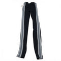 Fabletic’s Women's Size Small Black Leggings Side Stripes Ankle Zippers