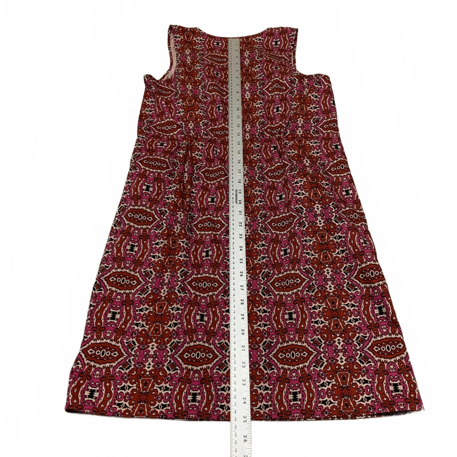 Joe Fresh Women's Size S Petite Fit V Neck Sleeveless Floral Print Sheath Dress