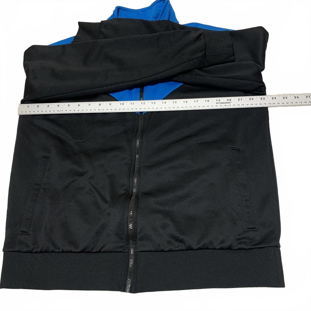 Puma Men's Size L Black Royal Blue Blue Track Jacket  Zip Up