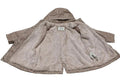 Zara Baby Girl Size 3-4 Years Pink Floral Print Fleece Lined Raincoat HoodJacket