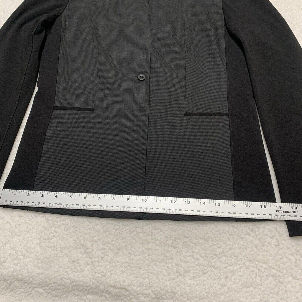 Tahari Knit Blazer Dual Texture Women Size 4 Jacket Black Gray
