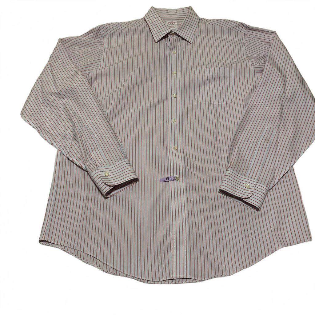 Brooks Brothers Men’s 16-36 Dress Shirt R Fit Non-Iron Supima Cotton Long Sleeve