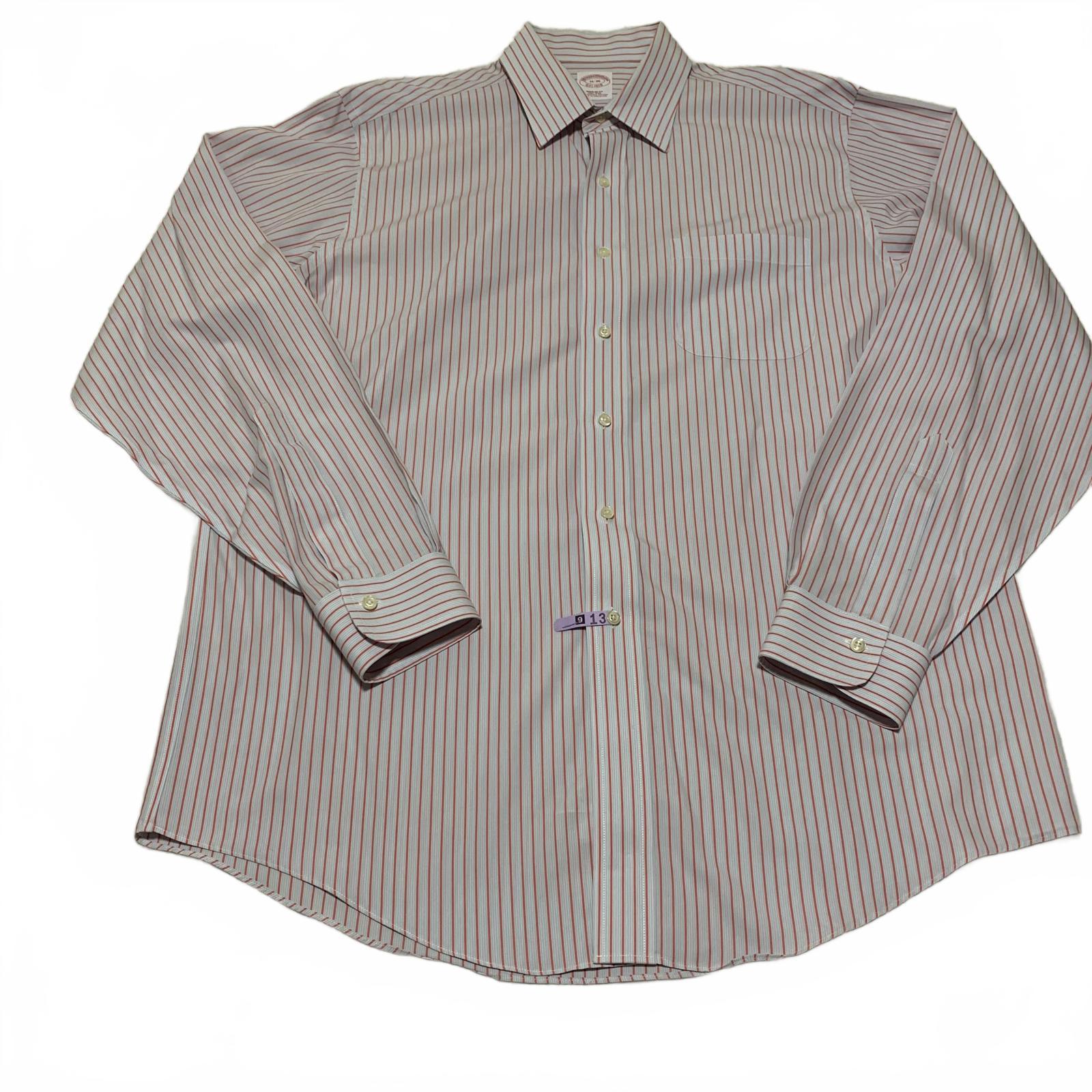 Brooks Brothers Men’s 16-36 Dress Shirt R Fit Non-Iron Supima Cotton Long Sleeve