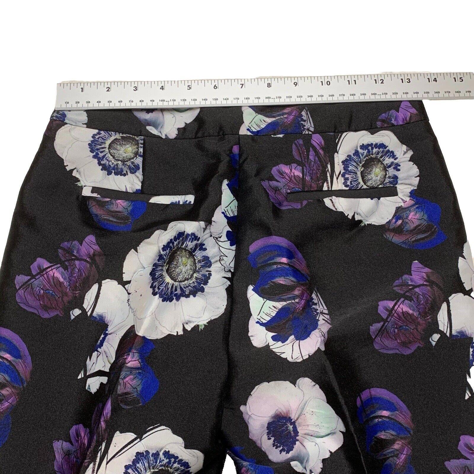 J. Crew Women's  Pants Size 00 Floral Poppy Print Cropped