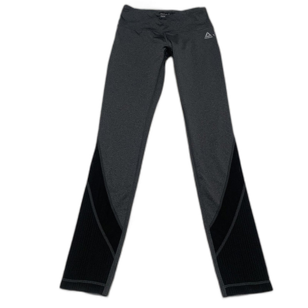 Reebok Women's Size X-Small Gray Black Athletic Leggings