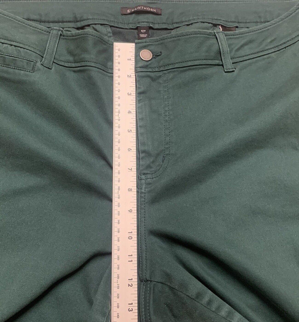 41 Hawthorn Jeans  Women's Size 22W Green  Slant Side