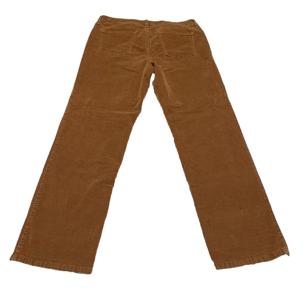 Bandolino Women's Corduroy Pants Sz 12 Brown Mandie Style  Straight Leg