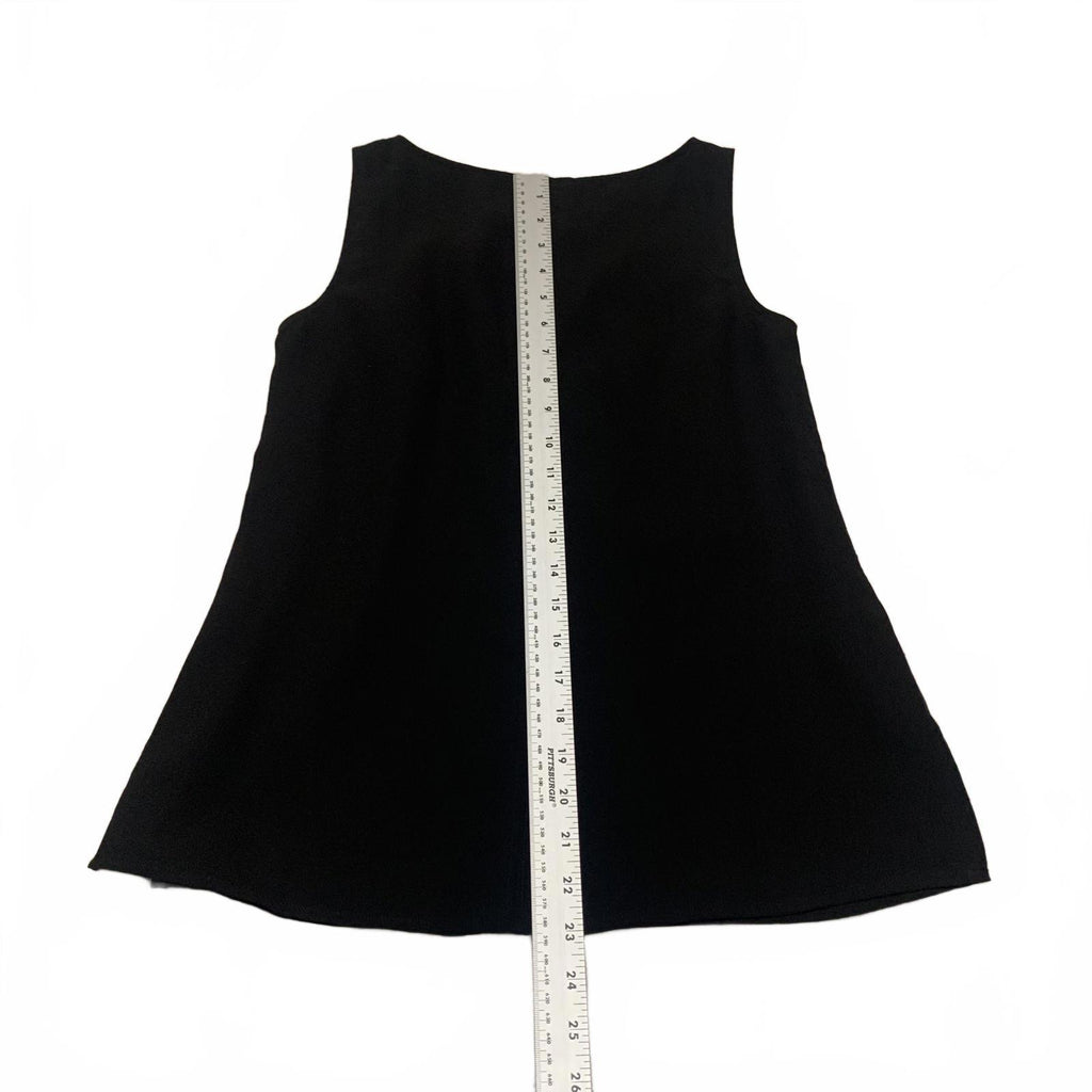 Ann Taylor Women's Size X-Small Black Sleeveless Blouse