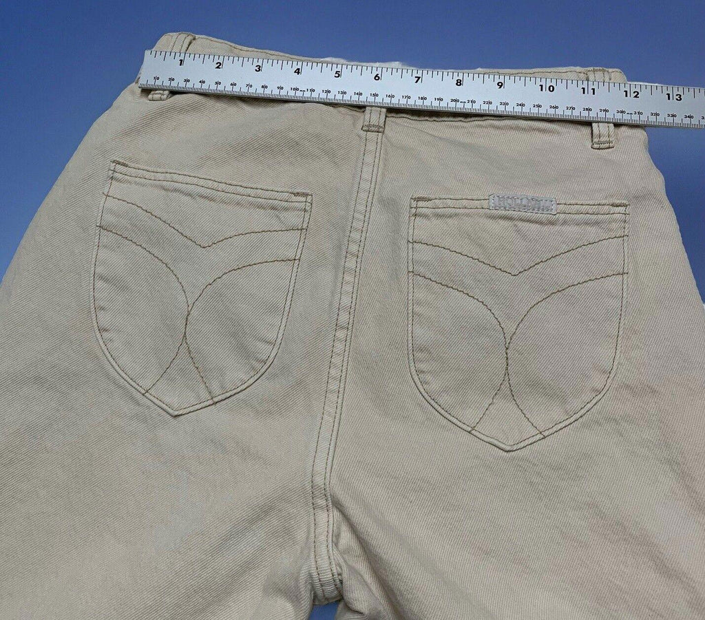 Rolla's Jeans Women’s Sz 25  Flare Beige  Button Up Fly Leg